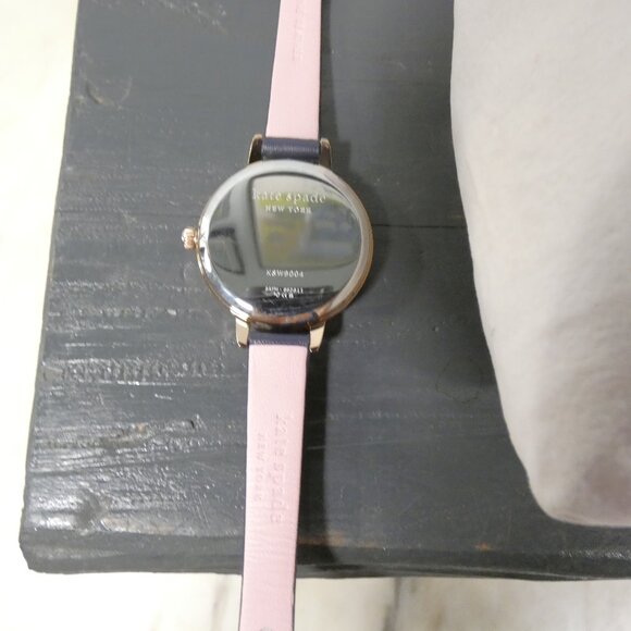 NiB Kate Spade New York Metro Slim Women's Watch,  Navy Blue Leather Strap $198 - Picture 13 of 15